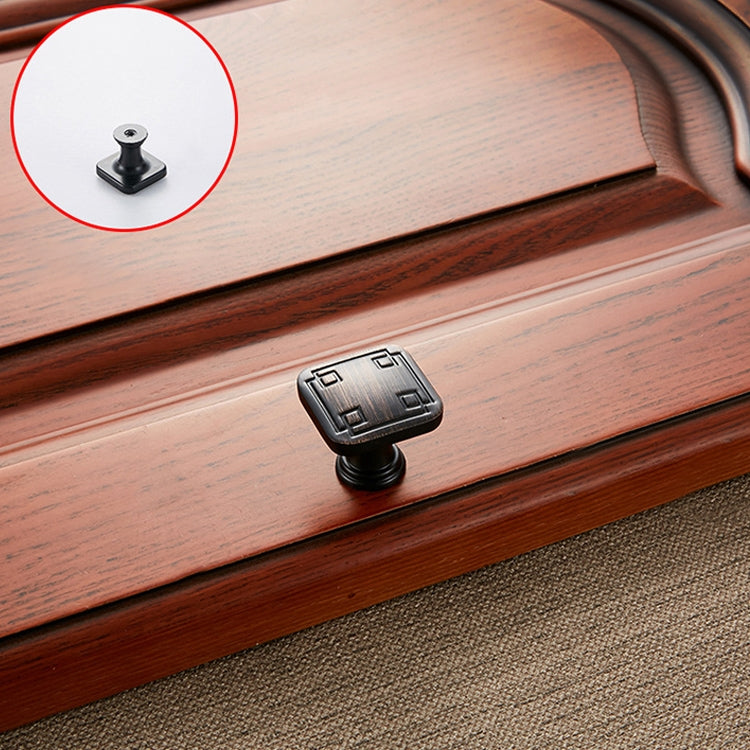 5 PCS 6200 Black Red Single Hole Solid Zinc Alloy Cabinet Wardrobe Drawer Door Square Handle