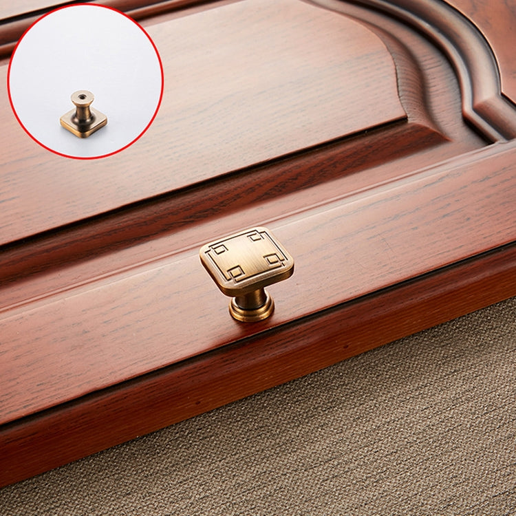 5 PCS 6200 Coffee Single Hole Solid Zinc Alloy Cabinet Wardrobe Drawer Door Square Handle