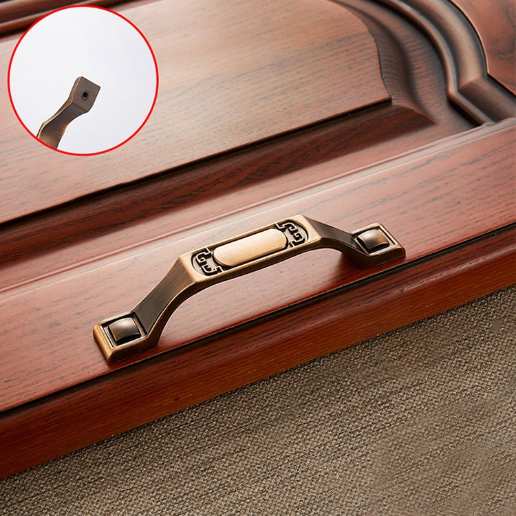 5 PCS 6201-96 Coffee Zinc Alloy Cabinet Wardrobe Drawer Door Handle, Hole Spacing: 96mm
