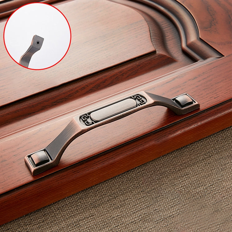 5 PCS 6201-128 Sub Red Zinc Alloy Cabinet Wardrobe Drawer Door Handle, Hole Spacing: 128mm