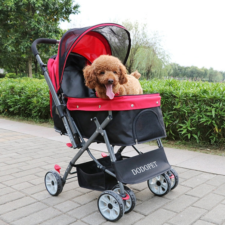 DODOPET Outdoor Shockproof Portable Foldable Dog Cat Pet Trolley