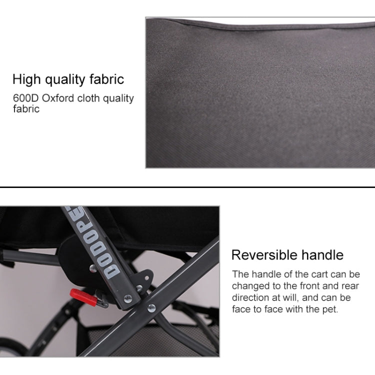 DODOPET Outdoor Shockproof Portable Foldable Dog Cat Pet Trolley