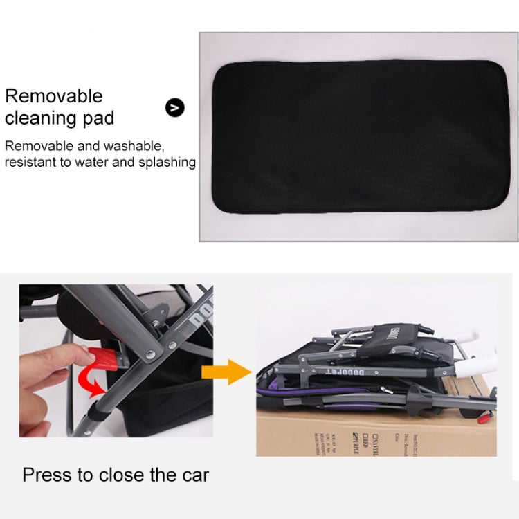 DODOPET Outdoor Shockproof Portable Foldable Dog Cat Pet Trolley