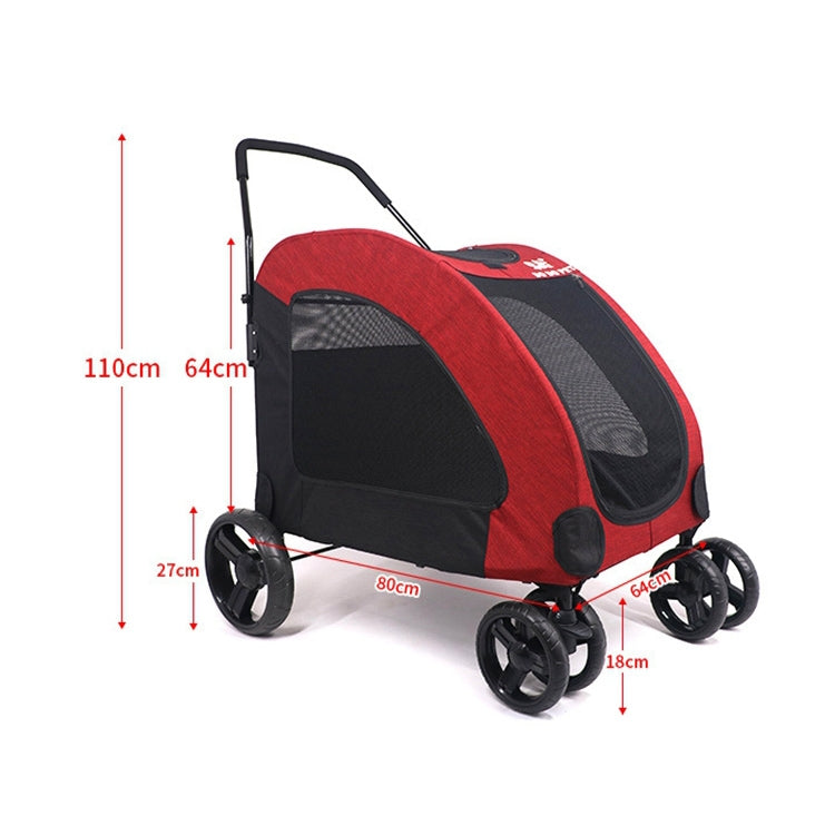 DODOPET Outdoor Portable Foldable Large Dog Pet Trolley