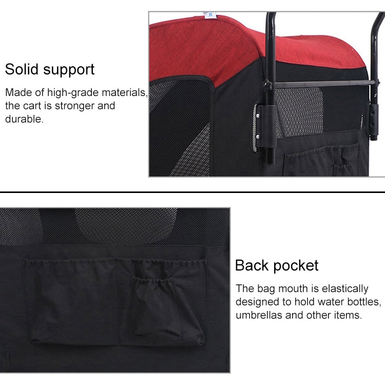 DODOPET Outdoor Portable Foldable Large Dog Pet Trolley