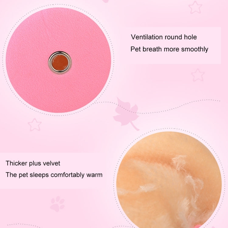 Flannel Cylinder Pet House Warm Hamster Hammock Hanging Bed Small Pets Nest, L, Size:16*16*16cm