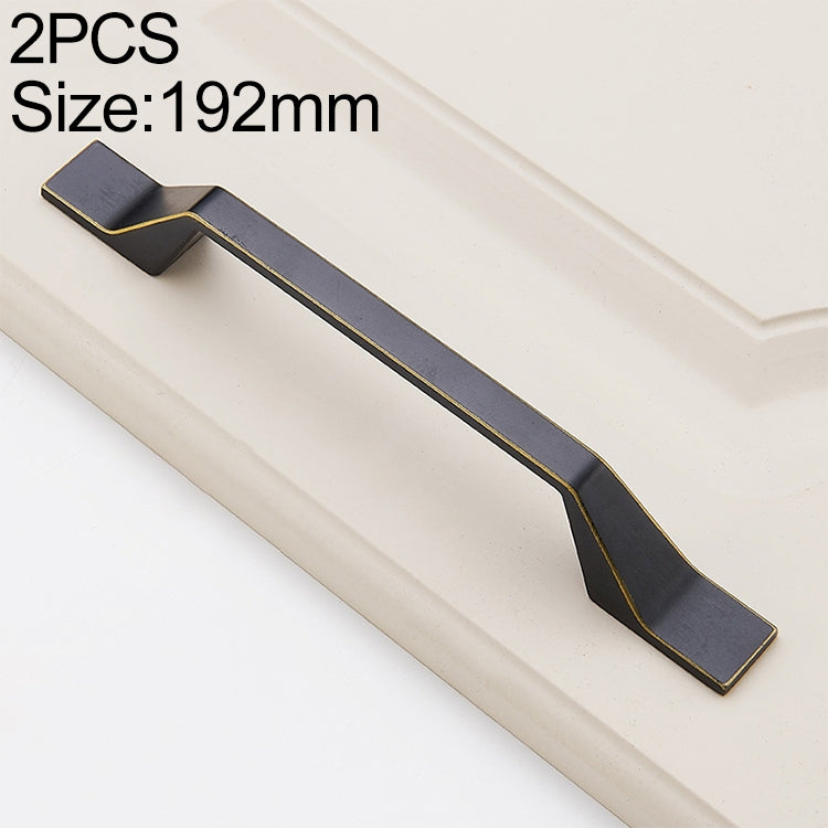 2 PCS 6615_192 American Style Black Brass Drawer Cabinet Handle