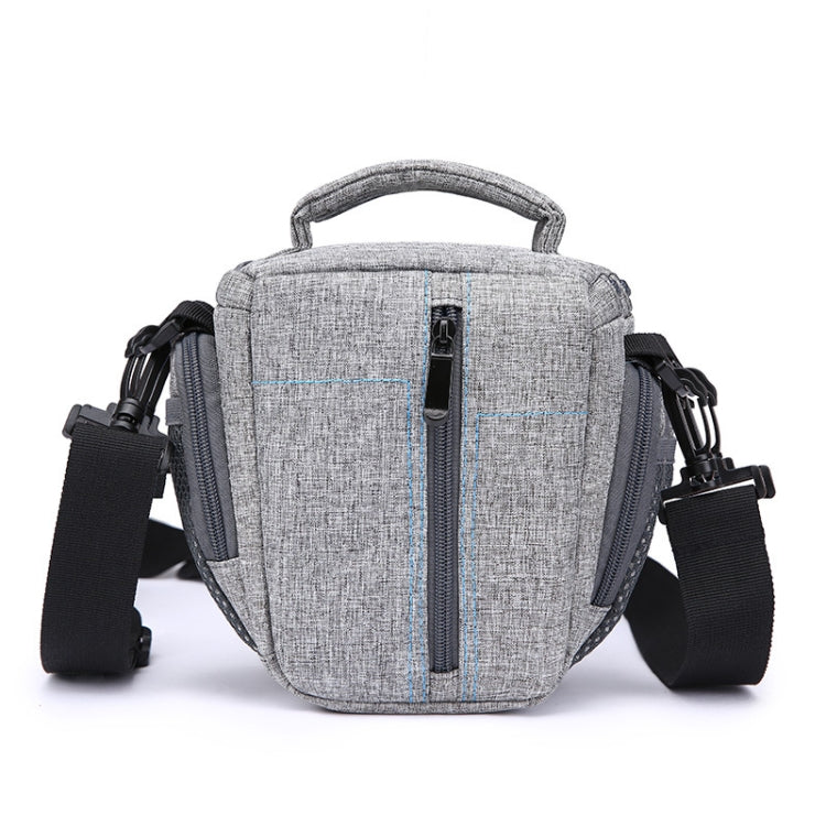 HUWANG Portable Waterproof Nylon Surface Material Outdoor Sports Sling Shoulder Bag for DSLR Cameras, Size: 20cm x 17cm x 9cm(Grey)