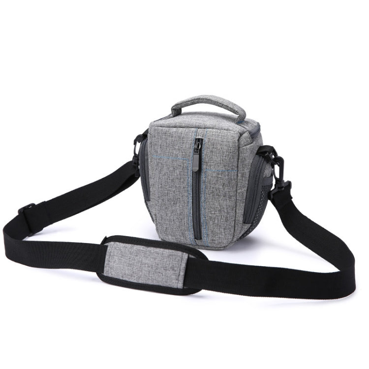 HUWANG Portable Waterproof Nylon Surface Material Outdoor Sports Sling Shoulder Bag for DSLR Cameras, Size: 20cm x 17cm x 9cm(Grey)