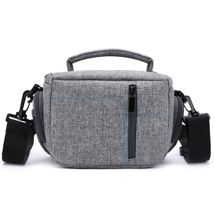 HUWANG Portable Waterproof Nylon Surface Material Outdoor Sports Sling Shoulder Bag for DSLR Cameras, Size: 20cm x 15cm x 12cm(Grey)