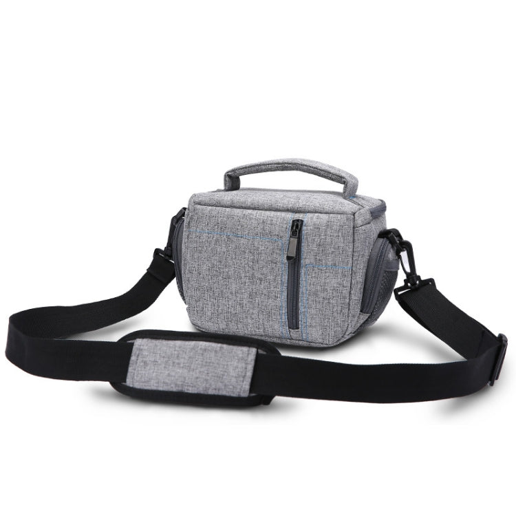 HUWANG Portable Waterproof Nylon Surface Material Outdoor Sports Sling Shoulder Bag for DSLR Cameras, Size: 20cm x 15cm x 12cm(Grey)