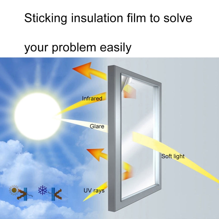 UV Reflective One Way Privacy Decoration Glass Window Film Sticker, Width: 50cm, Length: 1m