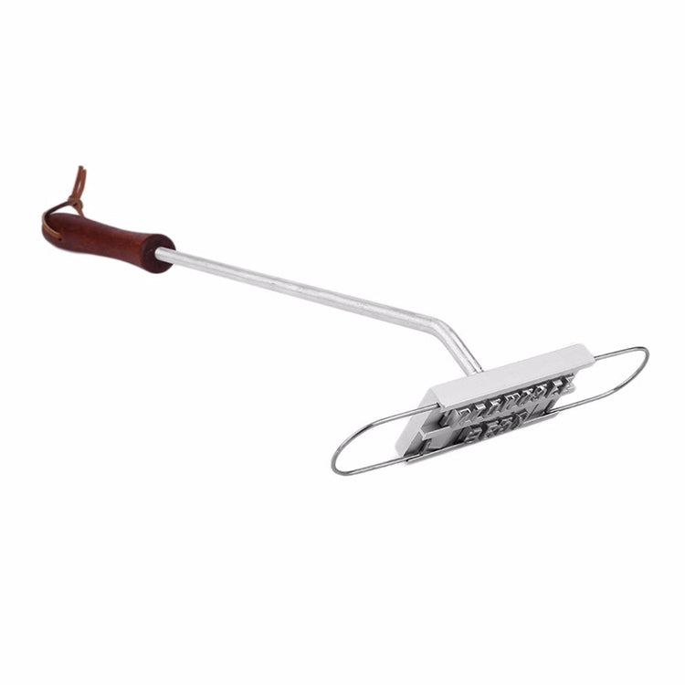 CJ07062 Outdoor Camping BBQ Stainless Steel Barbecue Tools Barbecue Fire Brand Letter ABC Barbecue Seal Stamp Die