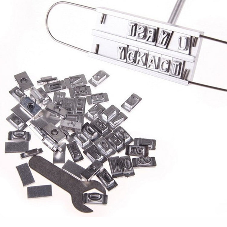 CJ07062 Outdoor Camping BBQ Stainless Steel Barbecue Tools Barbecue Fire Brand Letter ABC Barbecue Seal Stamp Die