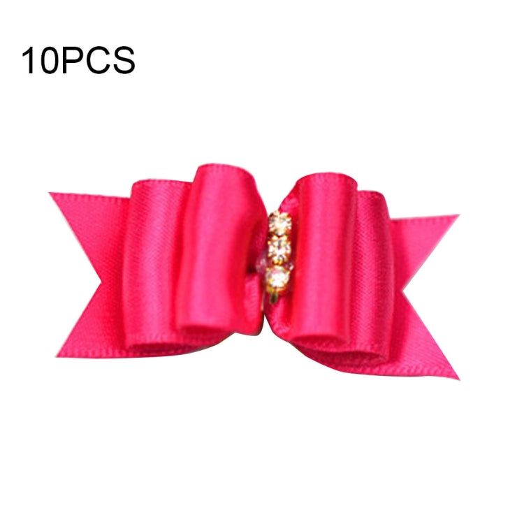 10 PCS Pet Jewelry Modelling Flower Hairpin / Pet Elastic Hairpin for Long Haired Diminutive Pet
