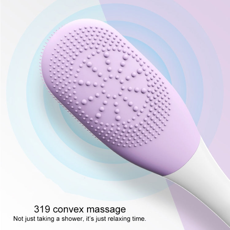 MD-008 Rechargeable Electric Waterproof Long-handled Silicone Bath Cleansing & Massage Brush