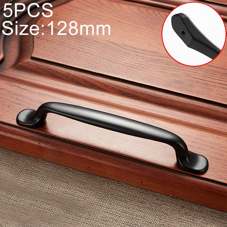 5 PCS 6226-128 Simple Archaistic Zinc Alloy Handle for Cabinet Wardrobe Drawer Door, Hole Spacing: 128mm