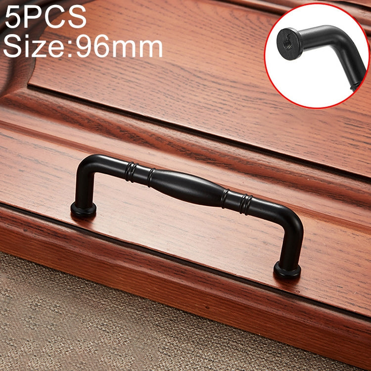 5 PCS 6228-96 Simple Archaistic Zinc Alloy Handle for Cabinet Wardrobe Drawer Door, Hole Spacing: 96mm