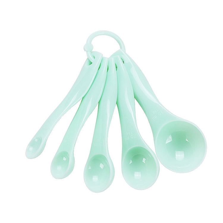 kn082 5 in 1 Plastic Measuring Spoon Kitchen Tool Set