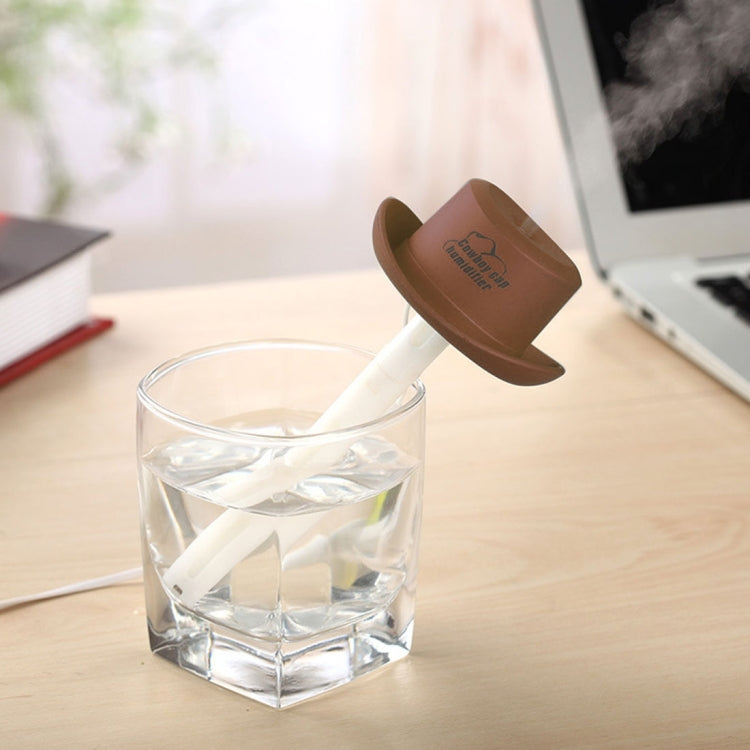 DC 5V USB Cowboy Cap Mini Humidifier Aromatherapy Air Purifier Humidifier for Office / Home Room / Car / Travel