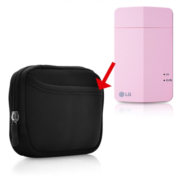 Neoprene Storage Bag for Pocket Printer PD261 PD233 PD238 PD239 PD251(Black)
