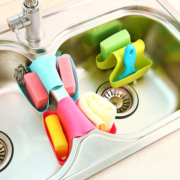 2 PCS Kitchen Sink Dual Storage Bag, Random Color Delivery
