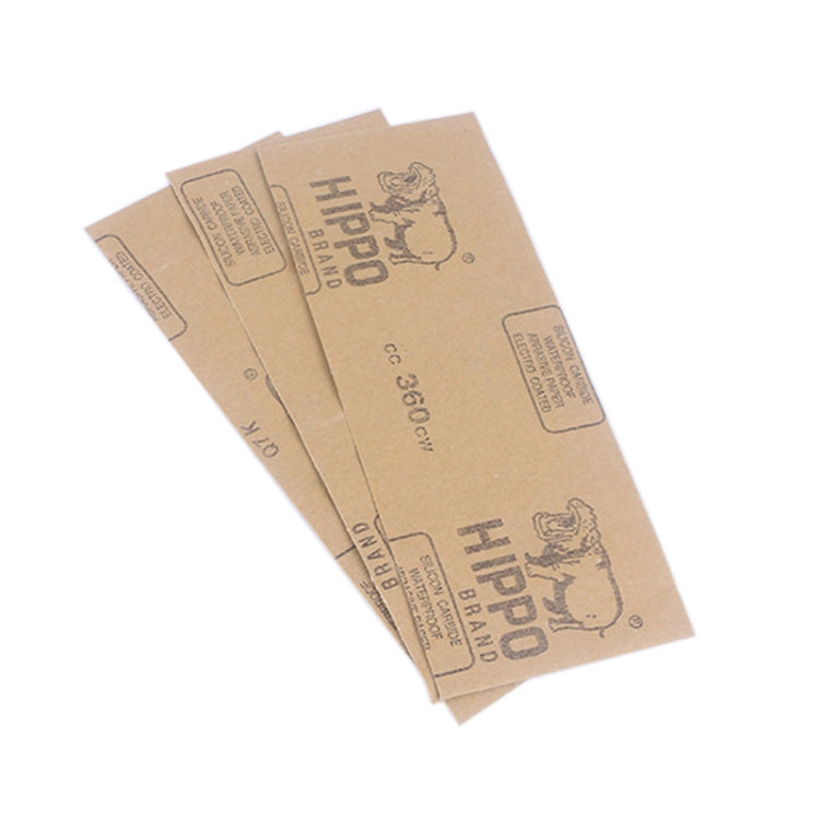 100 PCS Grit 60 Wet And Dry Polishing Grinding Sandpaperï¼ŒSize: 23 x 9cm(Yellow)