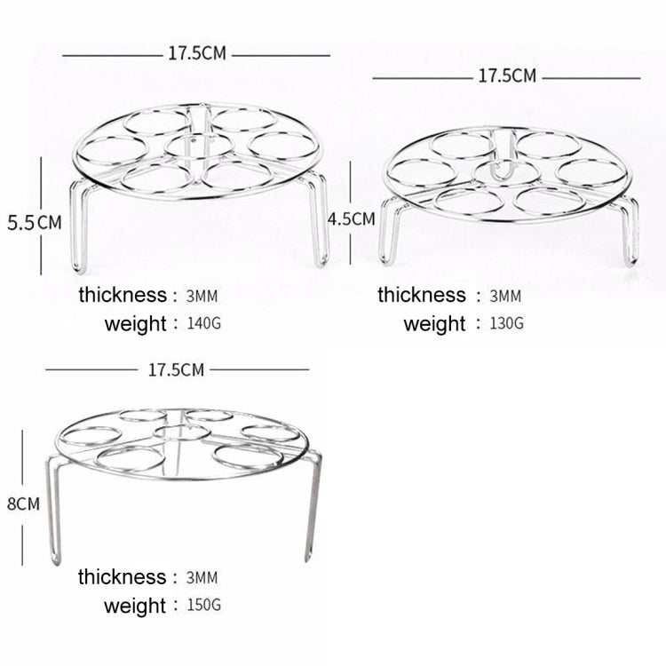 Steamer Rack Basket Egg Vegetable Steaming Trivet for Instant Pot Pressure Cooker, Diameter: 17.5cm, Height: 8cm