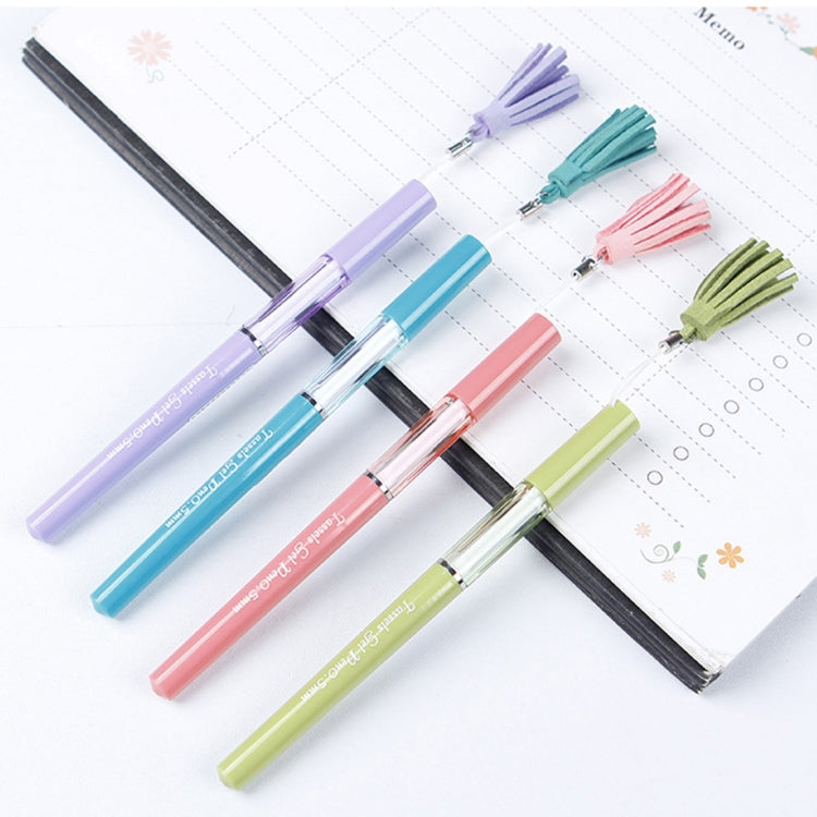 5 PCS Girl Gel Pen Black Ink Roller Marker Pen, Tip Size: 0.5mm, Random Color