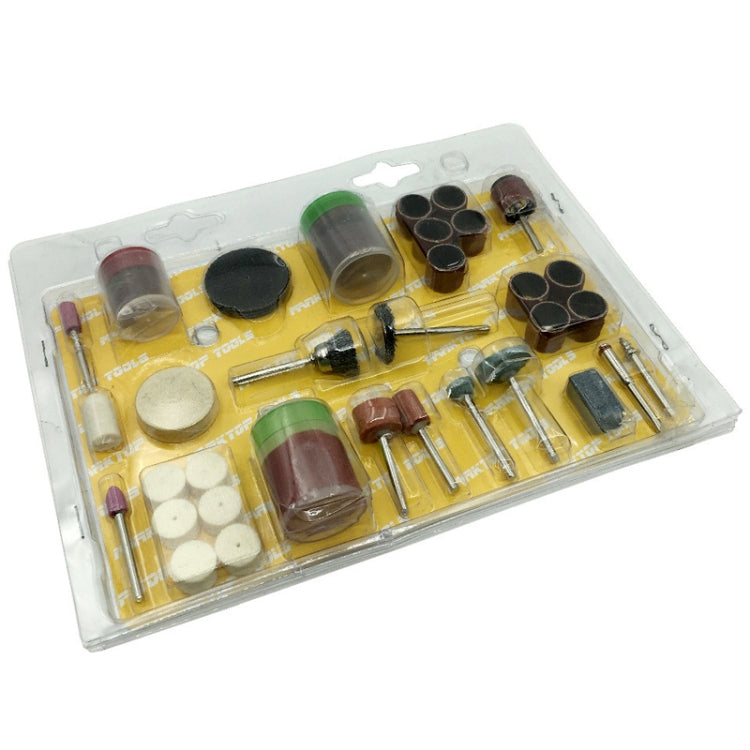 105 PCS Electric Grinder Accessories Set Grinding Head Double Mesh Slicing Sandpaper Ring Resin Slice Wool Grinding Head