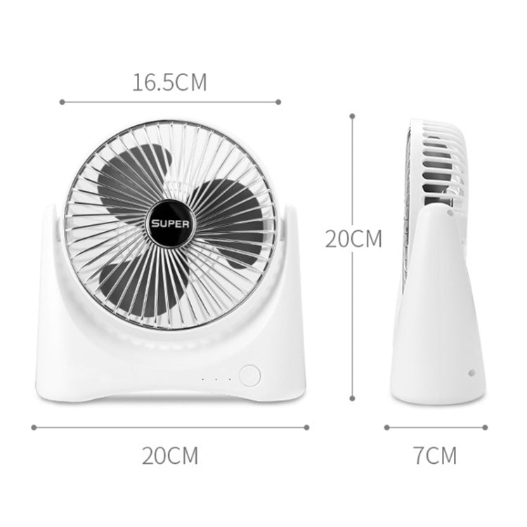 168 4.5W Mini Portable Three-speed Adjustable Desktop Household Air Circulation Fan