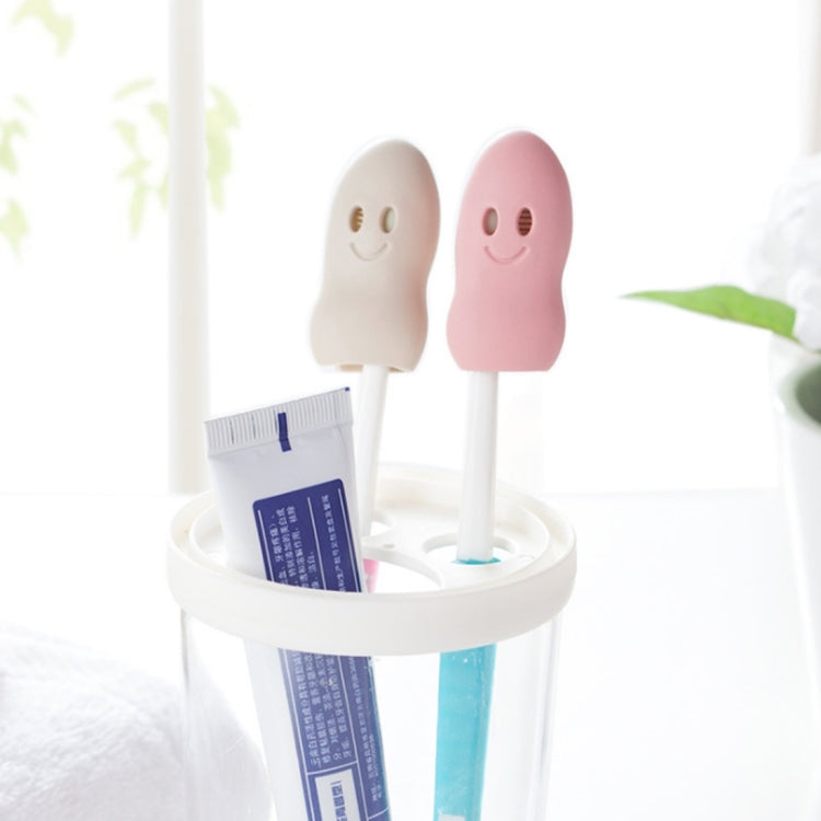 2 PCS Portable Travel Soft Silicon Toothbrush Head Protective Cover Cap Case, Random Color Delivery