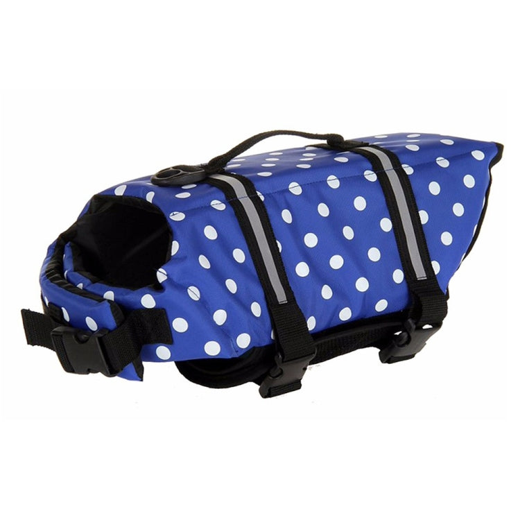 Pet Saver Dog Reflective Stripes Life Vest Jacket for Swimming Boating Surfing, Size: L