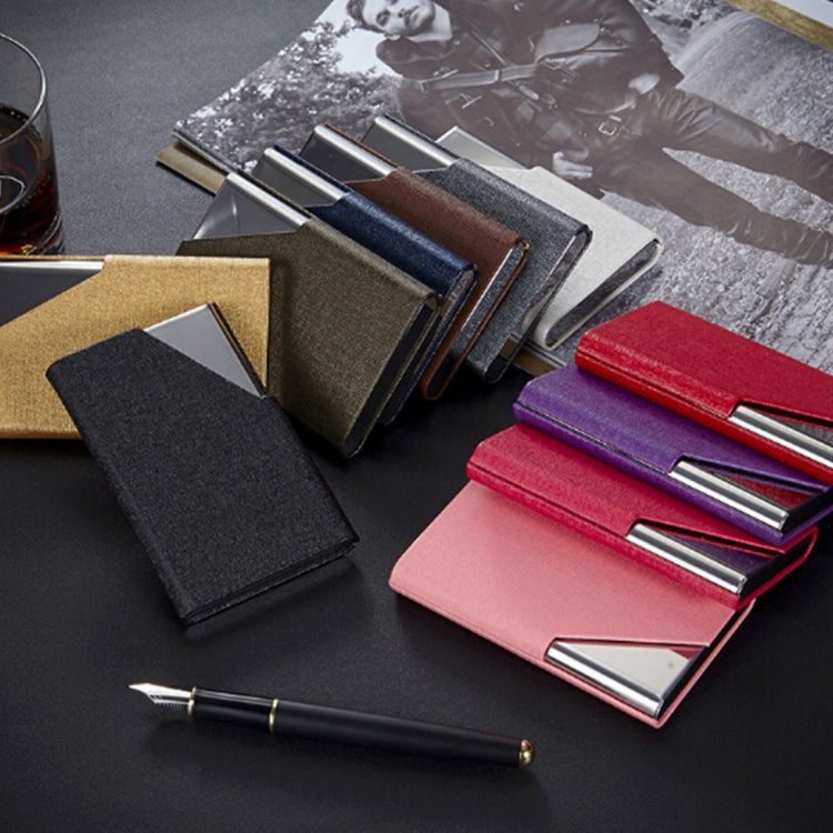 2 PCS Oracle bone texture Business Card Holder Wallet Credit Card ID Case Holder, Random Color