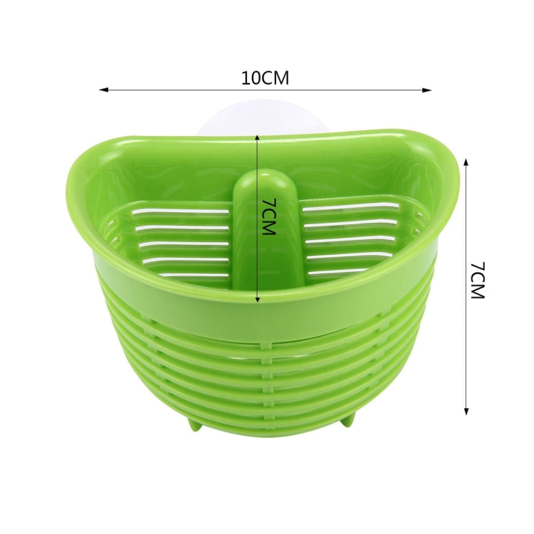Kitchen Sink Bathroom Wall Hallowed Suction Cup Storage Rack, Random Color Delivery
