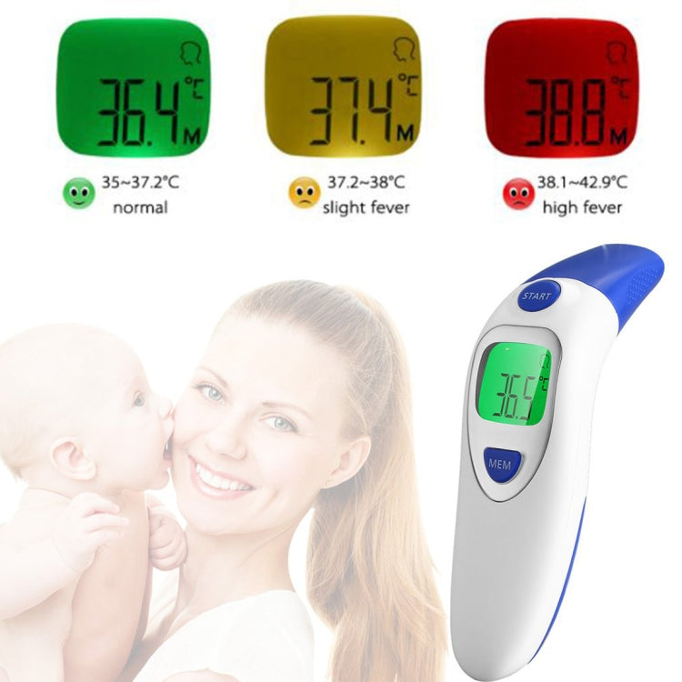 Digital IR LCD Infrared Dual Modes Adult Forehead and Body Ear Thermometer Measurement with Alarm Function