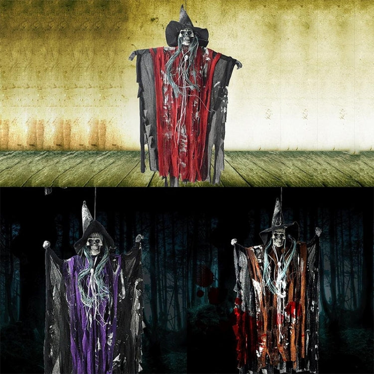 Halloween Voice Control Hanging Ghosts Electric Fun Animated Party Speaking Funny Ghost, Random Color Delivery