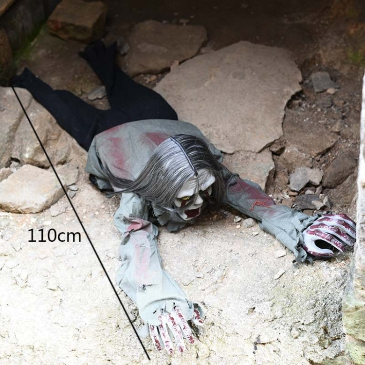 Halloween Decorations Horror Crawling Ghosts Simulation Long Hair Bald head Ghosts