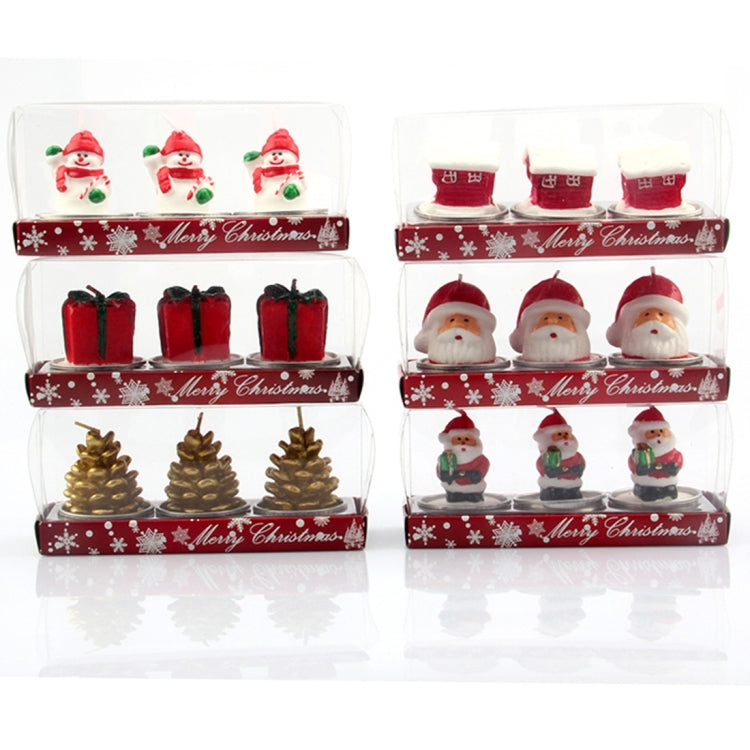 Santa Claus Christmas Candle For Home Decoration Party Decor New Year Decoration Supplies, Random Style Delivery