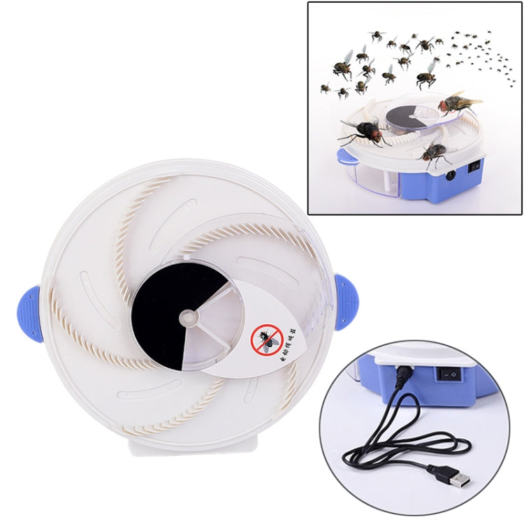 Electric Rotary Fly Catcher Flytrap USB Charging Mosquito Killer Repellent