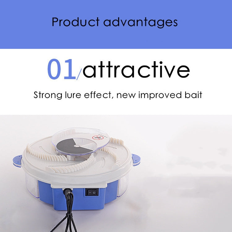 Electric Rotary Fly Catcher Flytrap USB Charging Mosquito Killer Repellent