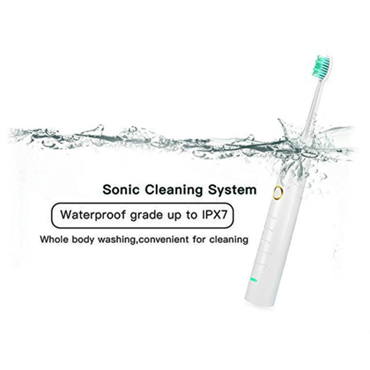 5 Cleaning Modes IPX7 Waterproof USB Charger Ultrasonic Electric Toothbrush