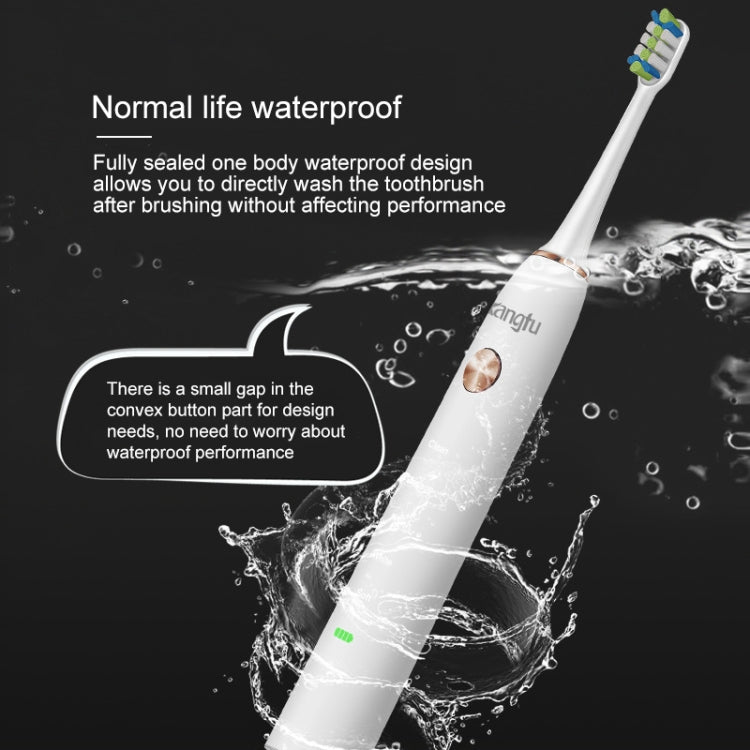 ESD 9000 5 Cleaning Modes USB Charger Sonic Electric Toothbrush (White)