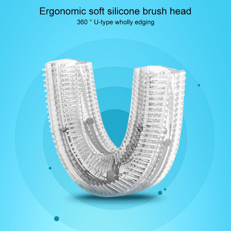 U8 4 Cleaning Modes Acoustic Nano-blue Light Cleaning Electric Automatic Toothbrush (White)