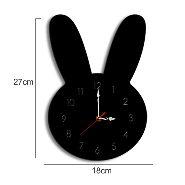 Rabbit Pattern Creative Living Room Decorative Wall Clock