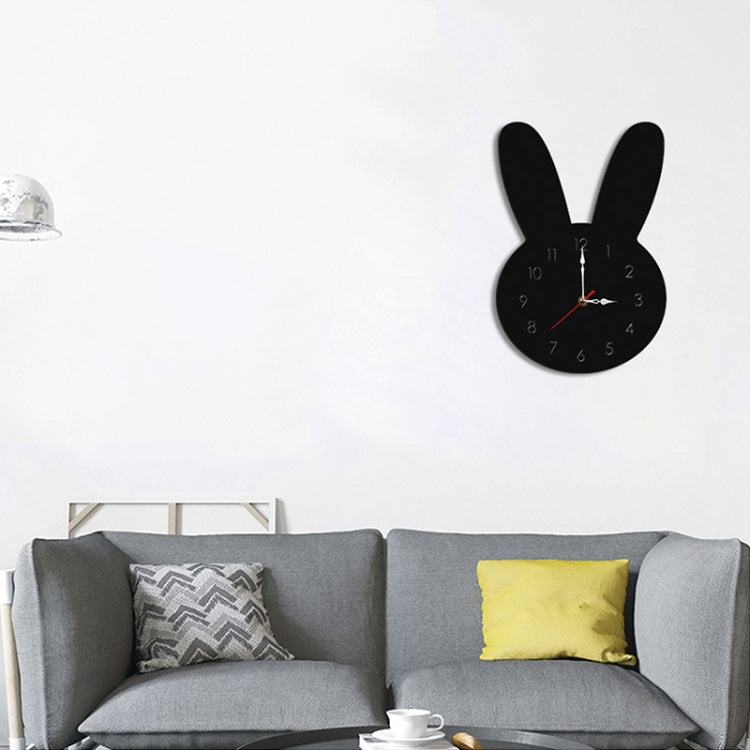 Rabbit Pattern Creative Living Room Decorative Wall Clock