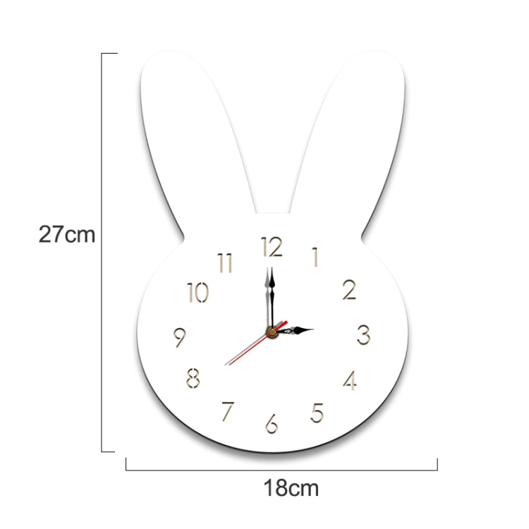 Rabbit Pattern Creative Living Room Decorative Wall Clock