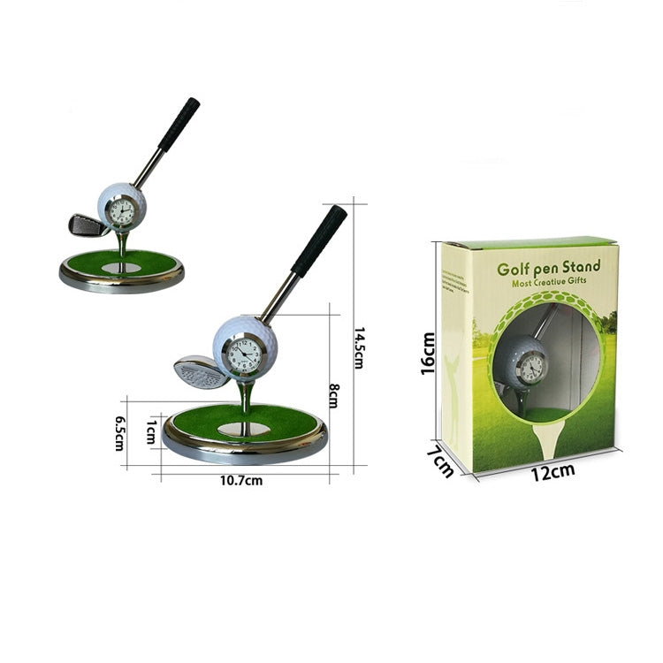 Metal Ball Pen Creative Golf Club Clock Iron Pen Holder