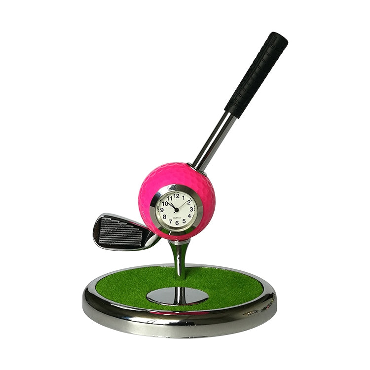 Metal Ball Pen Creative Golf Club Clock Iron Pen Holder