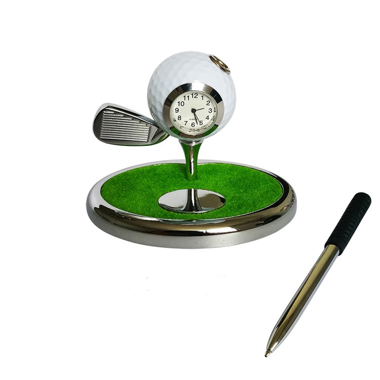 Metal Ball Pen Creative Golf Club Clock Iron Pen Holder